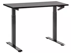 Rankiniu būdu reguliuojamas stalas DESTINES juodas 120 cm 72 cm