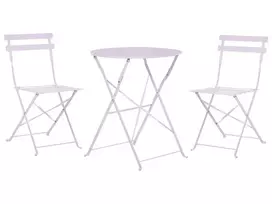 Balkono baldų komplektas FIORI sulankstomas, metalinis, violetinis