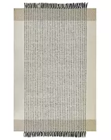 Kilimas DIVARLI smėlio spalvos 140 x 200 cm vilnonis