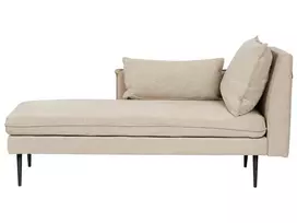 Dešininė gulto sofa YERRES smėlio spalvos