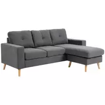 L-formos kampinė sofa, skirta 3 asmenims, 93x136x85cm