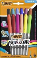 Bic Intensity permanentiniai markeriai, 12 spalvų, alkoholio pagrindu