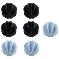 Kiti kūno rengybos produktai,Protein Shaker Ball Set | 7vnt | Maišymo kamuoliukai sportiniams gėrimams | Vibruojantis maišymas, juoda + 3 mėlyna