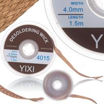 Litavimo juostelė 4mm x 1.5m – Su fliusu, Tikslus lydmetalio šalinimas, Varinė