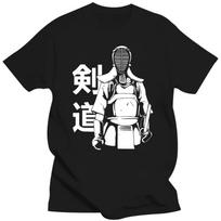 Naujiena Šauni Kendo Japonija Sportiniai Marškinėliai Grafiniai Medvilniniai Gatvės Stiliaus Trumpomis Rankovėmis Gimtadienio Dovanos Vasarinio Stiliaus Marškinėliai Vyrams S juoda