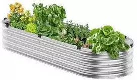 VEVOR Metalinė daržovių lysvė 1195x585x270mm sidabrinė