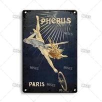 MISES France Metal Poster Vintage Metal Tin Sign Industrial Decor Metal Sign Weathered Metal Plate Man Cave Studio Metal Plaque 20x30cm