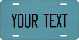Custom Aluminum Car Tag Personalized Front License Plate Metal Wall Decor for Garage 15x30cm