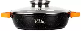 Vilde Gili granitinė keptuvė su stikliniu dangčiu Terruna Aroma 28 cm, 3,3 l