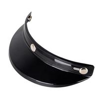 3 Snap-Button Visor Shield for Motorbike Helmet,Flip Up Wind Shield Lens for Standard 3-Snap Open Face Helmet