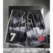 Summer Number of Digits Pattern Shorts Men's Street Fashion 3D Printed Men's and Women's Trendy Casual Outdoor Sports Shorts XXS