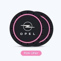 2pcs Car Coasters Silicone Cup Holder Coaster Mats Accessories For Opel Insignia Vivaro Vectra Astra Corsa Zafira Mokka Meriva