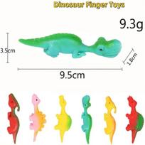 5-20Pcs Dinosaur Catapult Toys - Colorful Finger Flick Game for Kids Parties, Baby Showers, Christmas & Carnival Giveaways 5Pcs