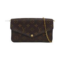 [Pre-Owned] Felicie Pochette Classic Monogram Coated Canvas And Leather Three-In-One Chain Bag - Excellent #XZ1K9Q ONE SIZE