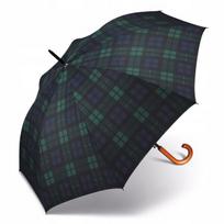 Happy Rain Ilgas Skėtis Golf Klasikinis Žalias Rūbų Raštas