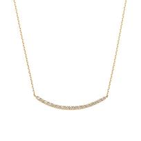 Vendome Aoyama Necklace K18 Yellow Gold Diamond Lure AGVN627145DI [Official] 0.20ct