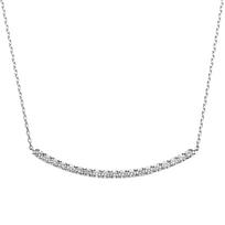 Platinum Diamond Necklace Lure APVN182645DI [Vendome Aoyama] [Official] 0.38ct