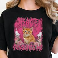 Rage Consumes Me Tee, Funny Cat Meme Shirt, Weird Cat Shirt, Silly Cat Tee, Ironic Tees, Inappropriate Tshirt L