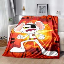 Danger Mouse Retro Cartoon Mouse Flannel Throw Blanket Soft Warm Sofa Bed Cover Vintage Anime Nap Blanket Gift For Cartoon Fans 80cm x 120cm