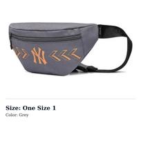MLB Polyester Fanny Pack Regular Unisex Gray 7AHS0041N50GRD One Size 1