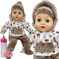 Talking and singing doll (Polish), eyes closed, 45 cm + model + glass_751