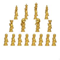 16 Pieces Chess Piece Ornaments Shiny Miniature Set Compact Ornament for Collectors,