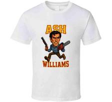 The Evil Dead Ash Williams Movie Retro Caricature Unisex T-Shirt S