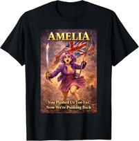 We are All Amelia Vintage UK Union Jack British England T‑Shirt S