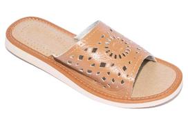 Brown women's slippers  Rozeta , comfortable women's slippers 42