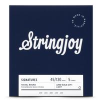 Stringjoy BA45130LS Nickel-Plated Bass Guitar Strings 45-130 5-Str