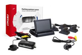 TFT02 4.3  parking sensor kit with HD-305-LED camera, 4 sensors, black, Truck