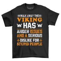Walk Away This Viking T-shirt Cotton Viking Rage Humorous tee fo L