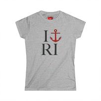 I LOVE R.I. I luv Rhode Island ANCHOR Women's Softstyle Tee S