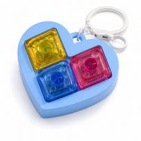 Heart Shaped Fidget Keychain Brain Training Stress Toy Durable for Kids Christmas Holiday Small Gift Giving A1