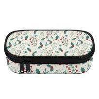 Pen Case Spacious Storage 300D Polyester Zip Around Closure with Main Compartment Mesh Pocket and Pen Slots for Boys Girls One Size