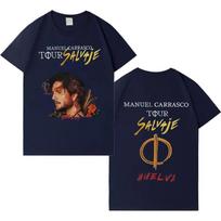 Vintage Washed Manuel Carrasco Salvaje Pop Rock Graphic T-shirt Men Women Printed Tee Summer Casual Fashion Clothing Tops High Quality Streetwear 4XL