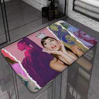 Classic Pop Singer A-Ariana G-Grande Entrance Door Mat Washable Non-Slip Living Room Sofa Chairs Area Mat Kitchen 40cm x 60cm