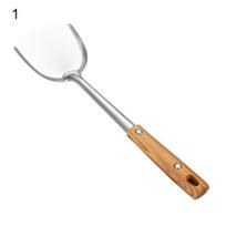 Good Soup Colander Shovel Cutlery Supplies Rounded Edge Stainless Steel Wok Shovel 1