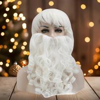 Kalėdų Senelio plaukų ir barzdos rinkinys vakarėlio kostiumui Beard Wig