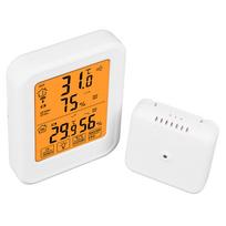 1 to 1 Wireless Hygrometer Thermometer LCD Backlit Waterproof Touchscreen Temperature Humidity