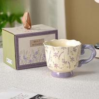 Special Beautiful Coffee Cup for Women's Personal Special British Retro Mug Ceramic High End Exquisite Afternoon Tea Cup 400ML