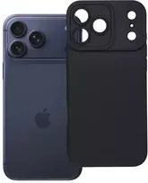 Dėklas Oem Case for iPhone 17 Pro Max / 18 Pro Max (low camera edge) Matt 2.0 juodas