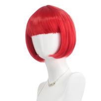 Unique Fashion with Multiple Synthetic Short Straight Bob Wigs with Bangs for Women and Girls Cosplay Costume Party Gifts
