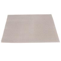 Food Grade NonStick Grid Sheet Multifunctional Barbecue Grid Mat for Barbecue Outdoor(Brown 30x40cm )
