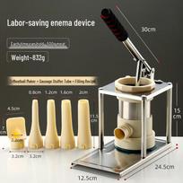 Manual Press Sausage Stuffer gray