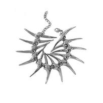 Fashion Thorn Fish Bone Chain Bracelets Simple Exaggerated Metal Bangle Jewelry 1