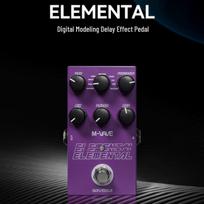 M-VAVE ELEMENTAL Digital Modeling Delay Electric Guitar Effects Pedal - New Release violetinė
