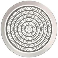 Grille d'aération - KOTARBAU - Rond - Argent satin - Diamètre 80 mm - Moustiquaire