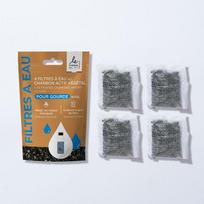 Lot de 4 Filtres à gourde nomades naturels