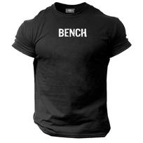 Bench T Shirt Gym Clothing Bodybuilding Training Workout Exercise Boxing MMA Top XL